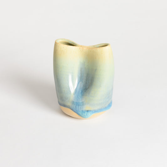 Mini Vase - Ocean Pinched