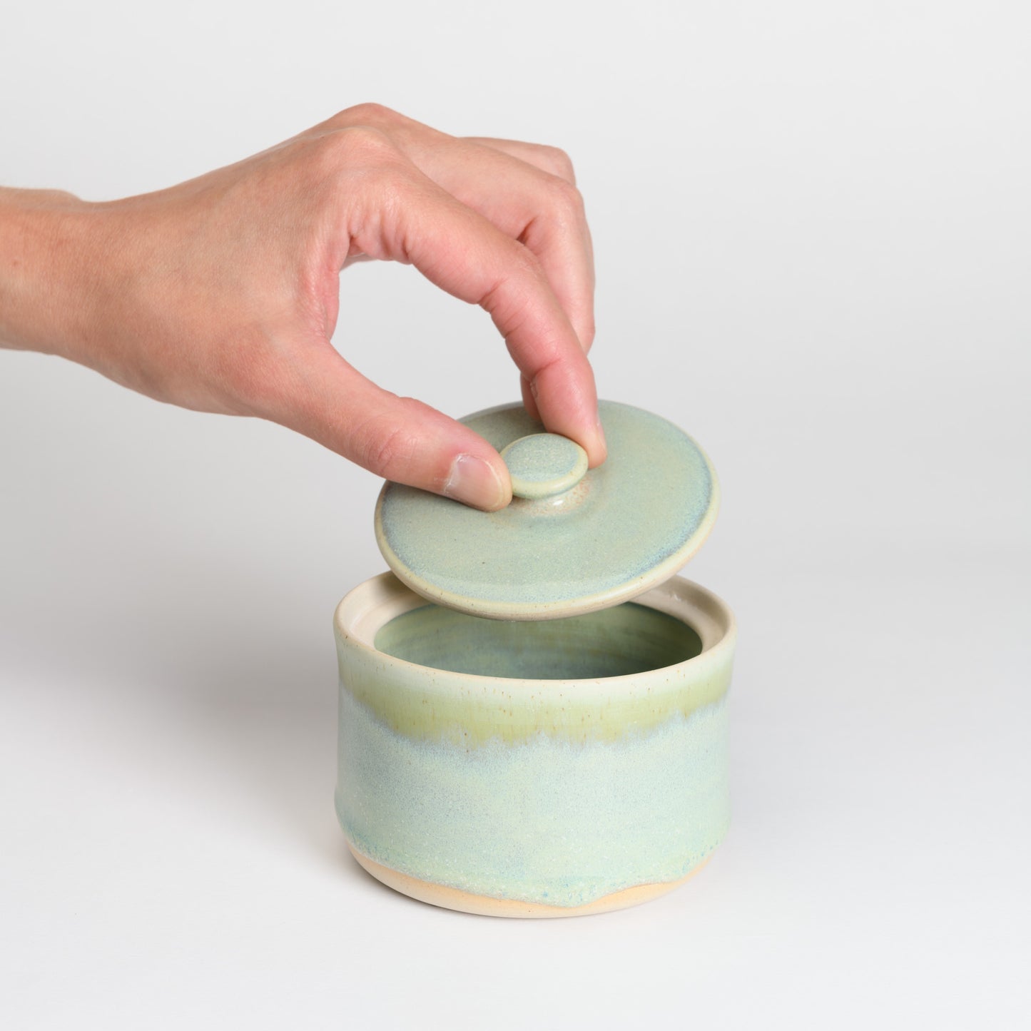 Salt/Sugar Pot - Seafoam