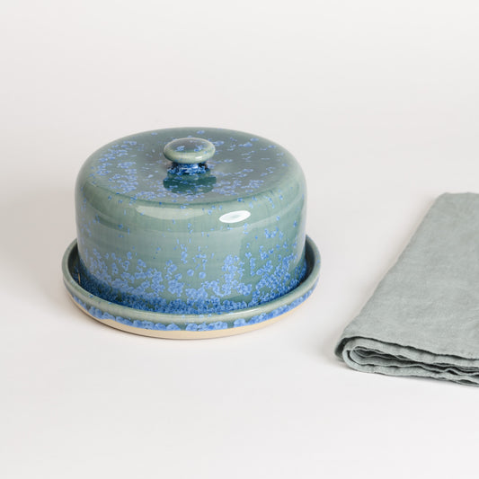 Butter Dish - Crystal Teal