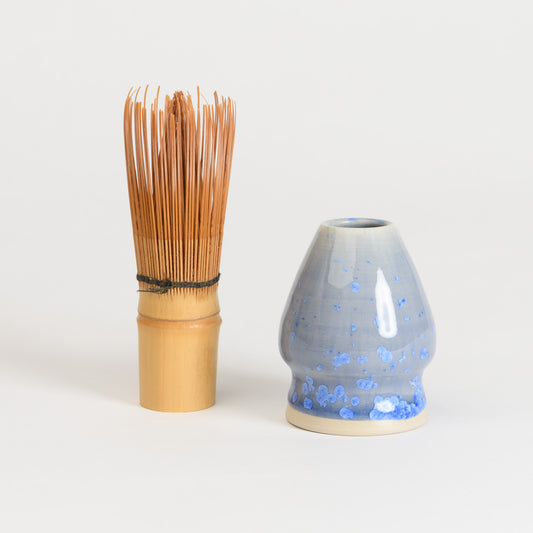 Matcha Whisk Holder - Crystal Blue