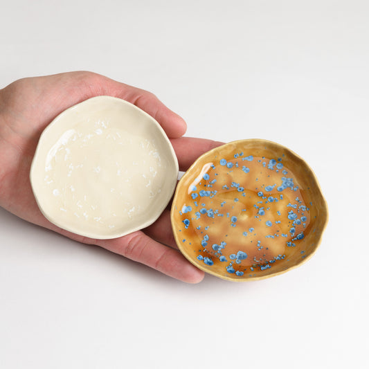 Set of 2 Jewellery Dishes - Amber and Natural (second)