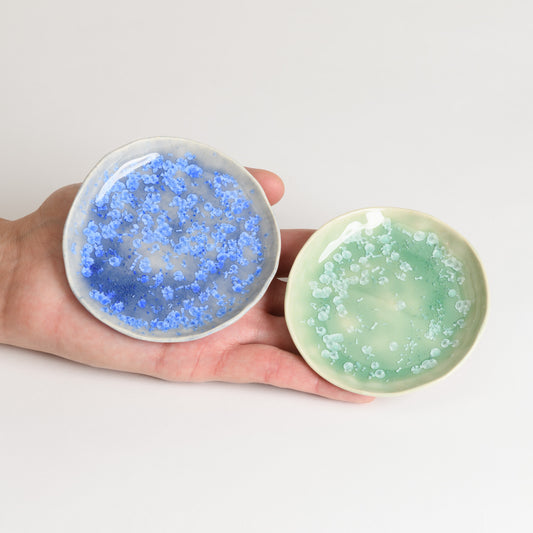 Set of 2 Jewellery Dishes - Blue and Mint (second)