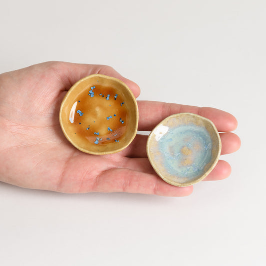Set of 2 Ring Dishes - Amber and Moonstone (second)