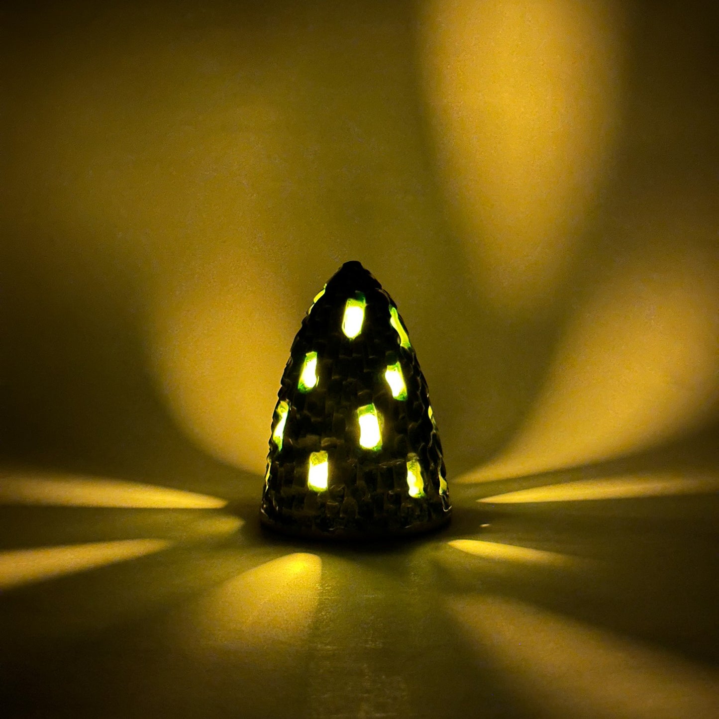 Christmas Tree - Carved Medium Mint