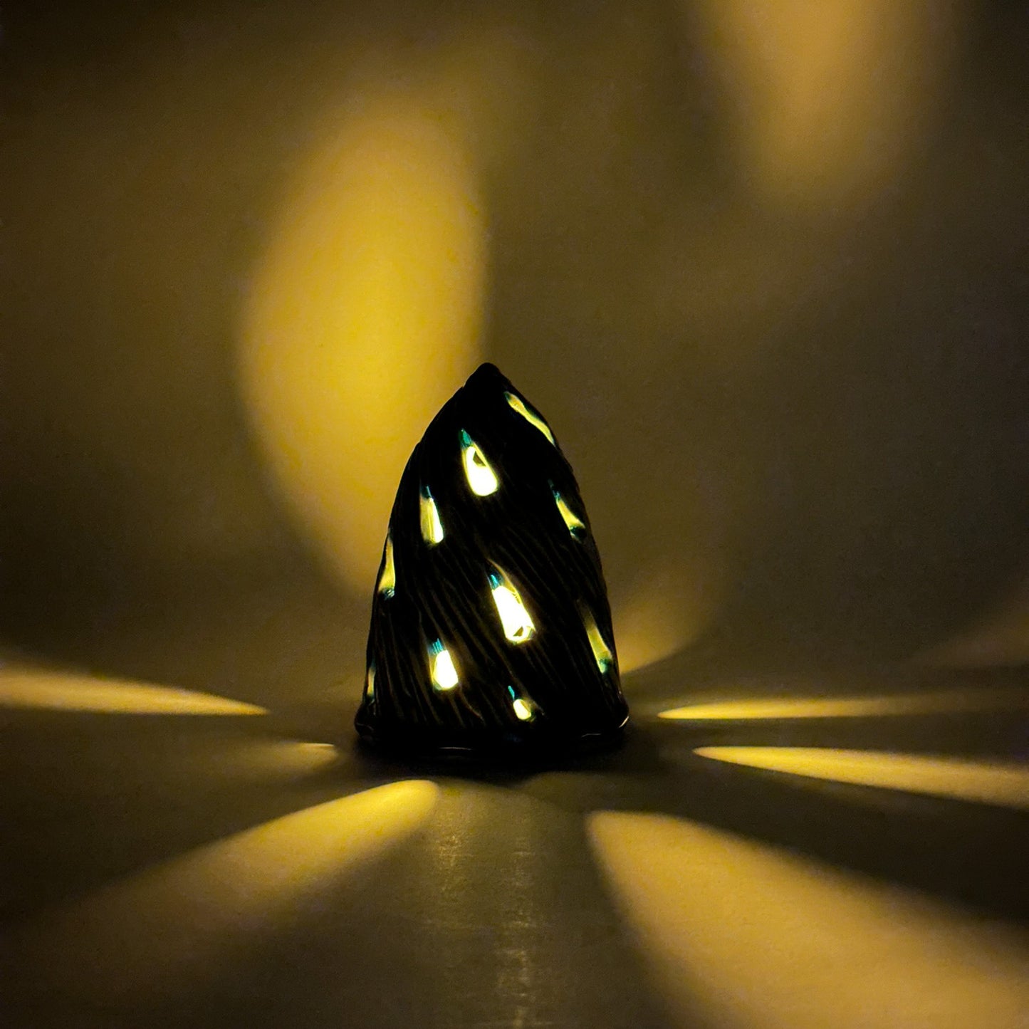 Christmas Tree - Carved Medium Teal