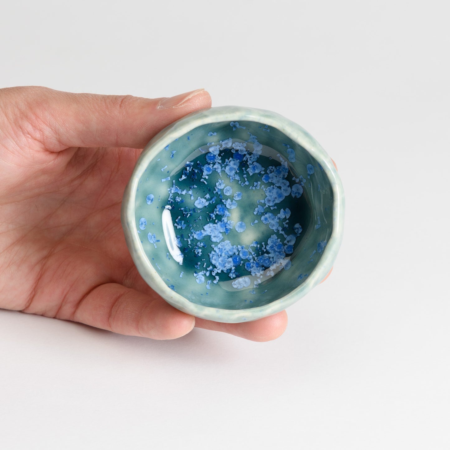 Tealight Holder - Crystal Teal