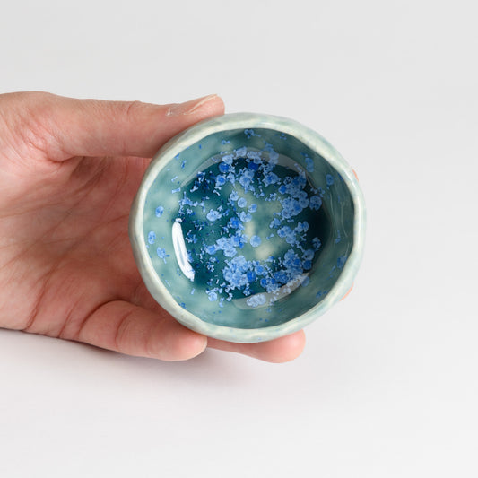 Tealight Holder - Crystal Teal