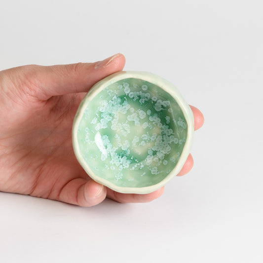 Tealight Holder - Crystal Mint