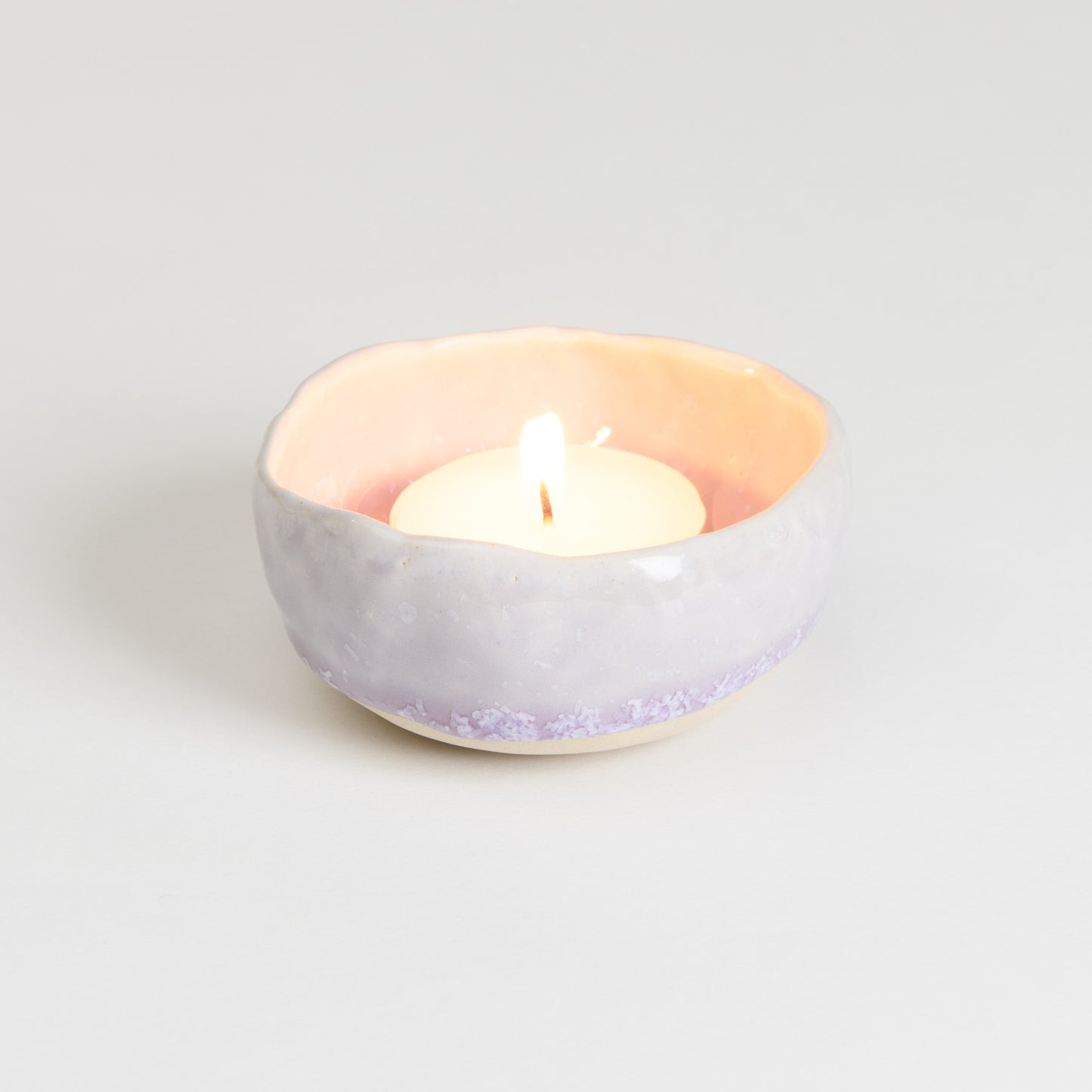 Tealight Holder - Crystal Lilac