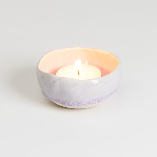 Tealight Holder - Crystal Lilac