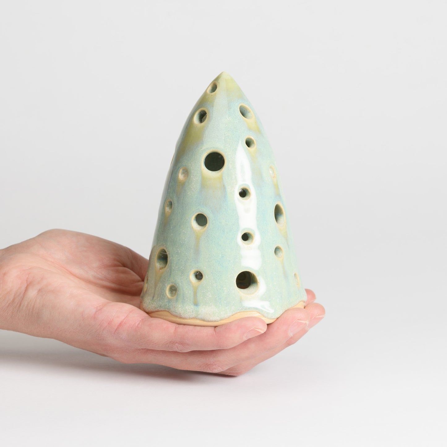 Christmas Tree - Carved Large Seafoam