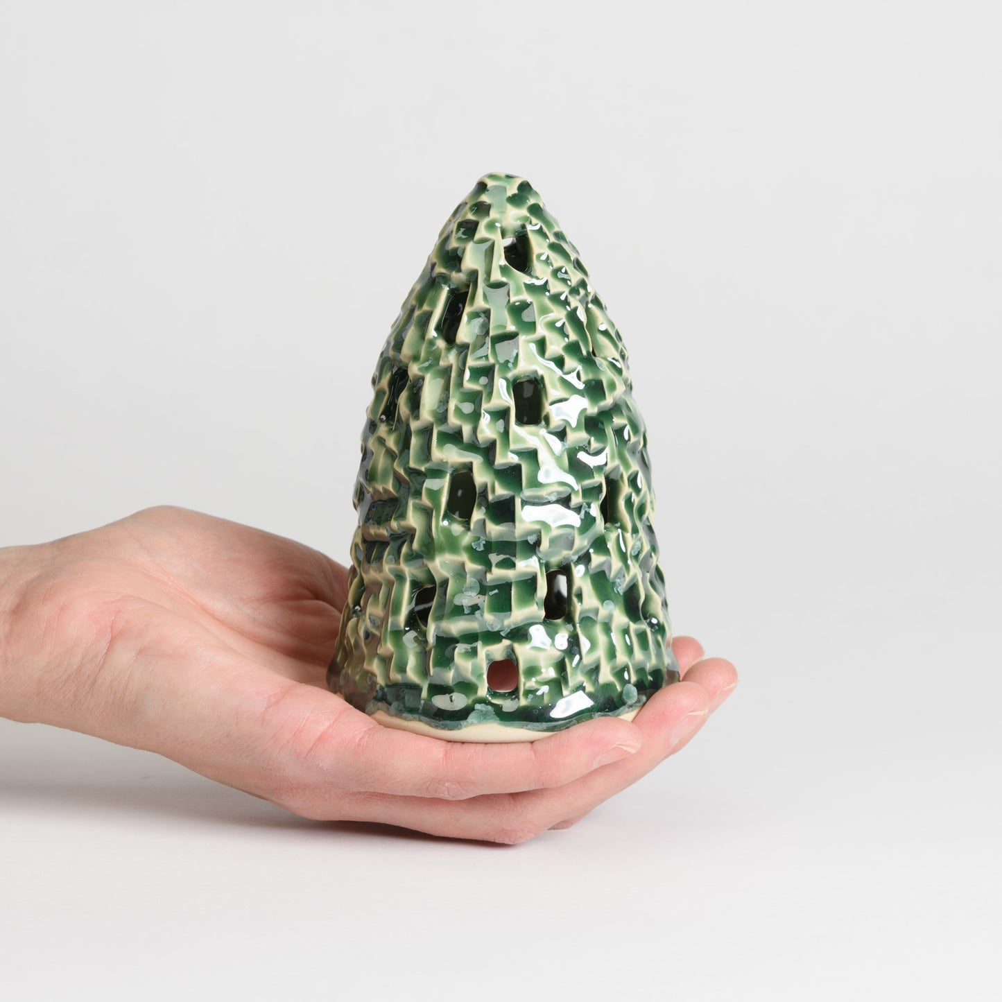 Christmas Tree - Carved Large Moss