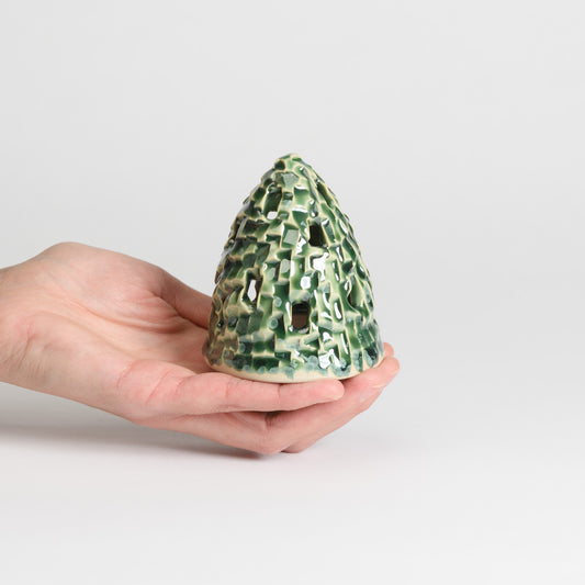 Christmas Tree - Carved Small Moss