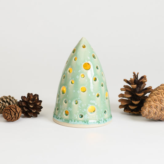 Christmas Tree - Carved Large Mint