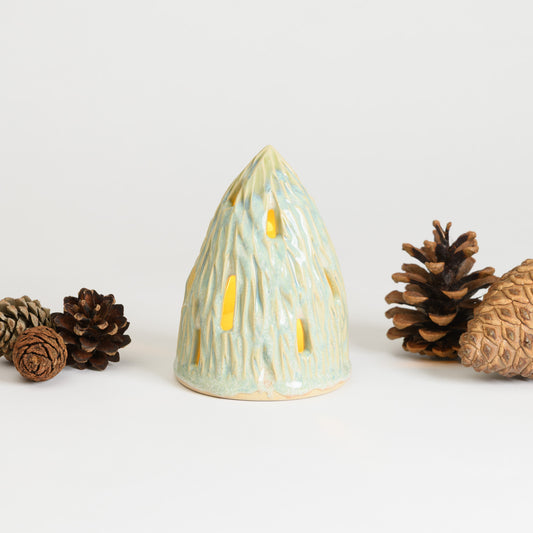 Christmas Tree - Carved Medium Seafoam