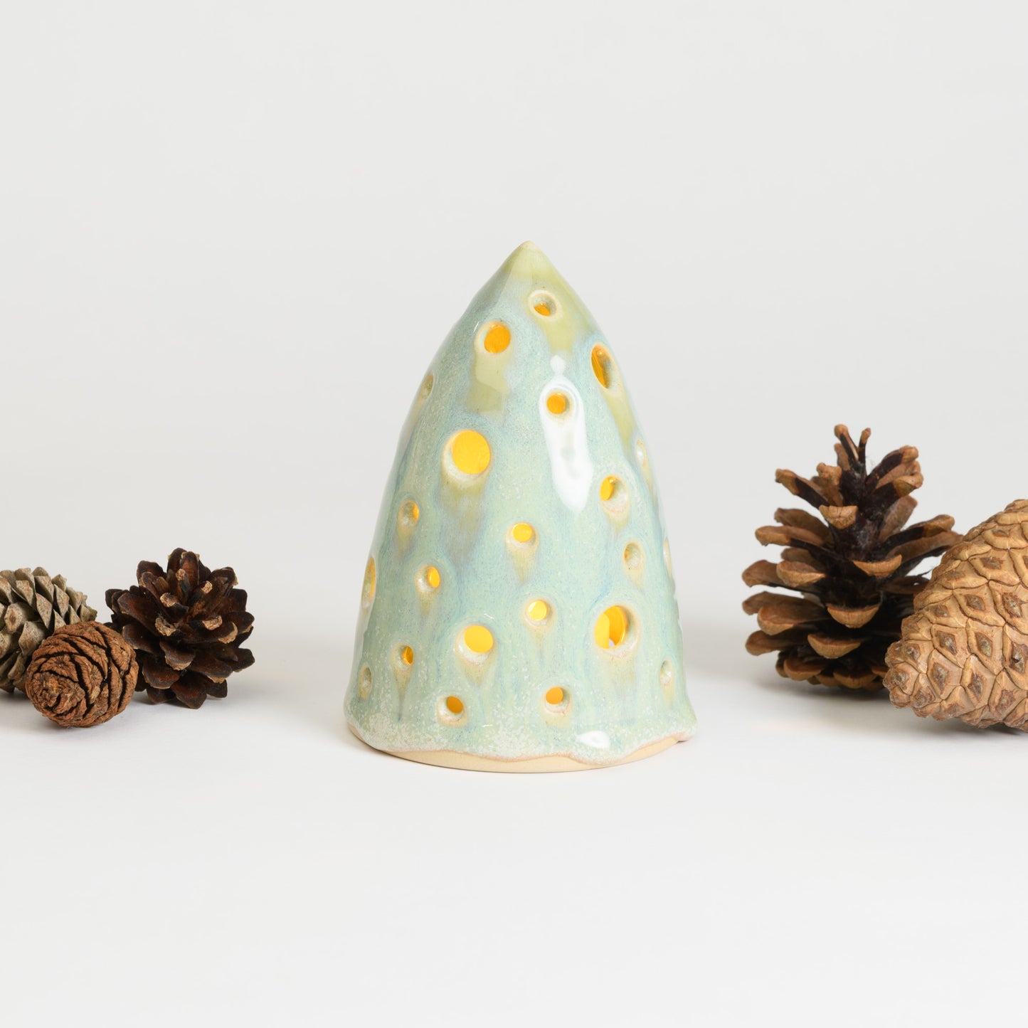 Christmas Tree - Carved Medium Seafoam