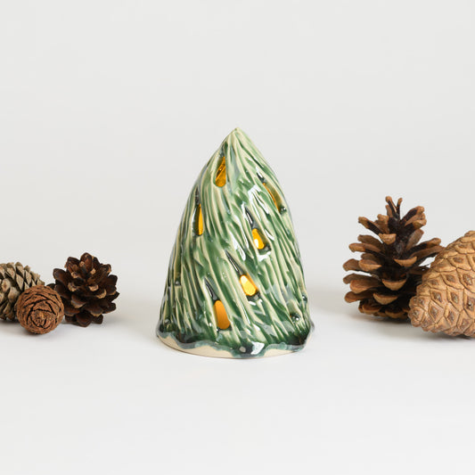 Christmas Tree - Carved Medium Moss