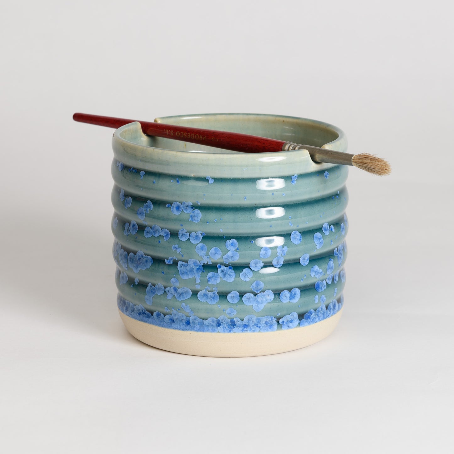 Brush Washer Cup - Crystal Teal