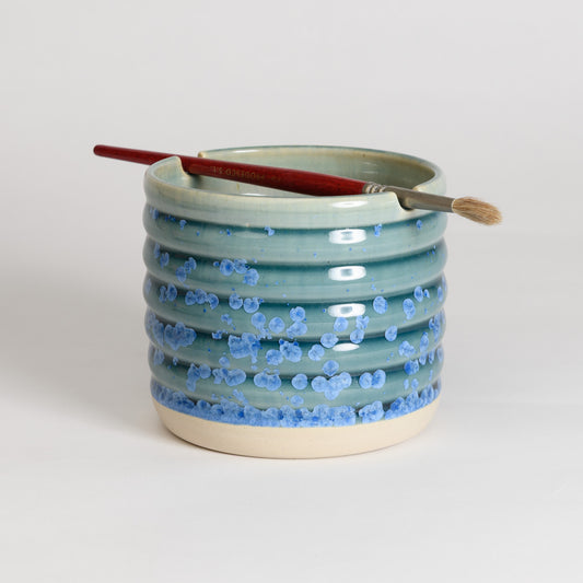 Brush Washer Cup - Crystal Teal