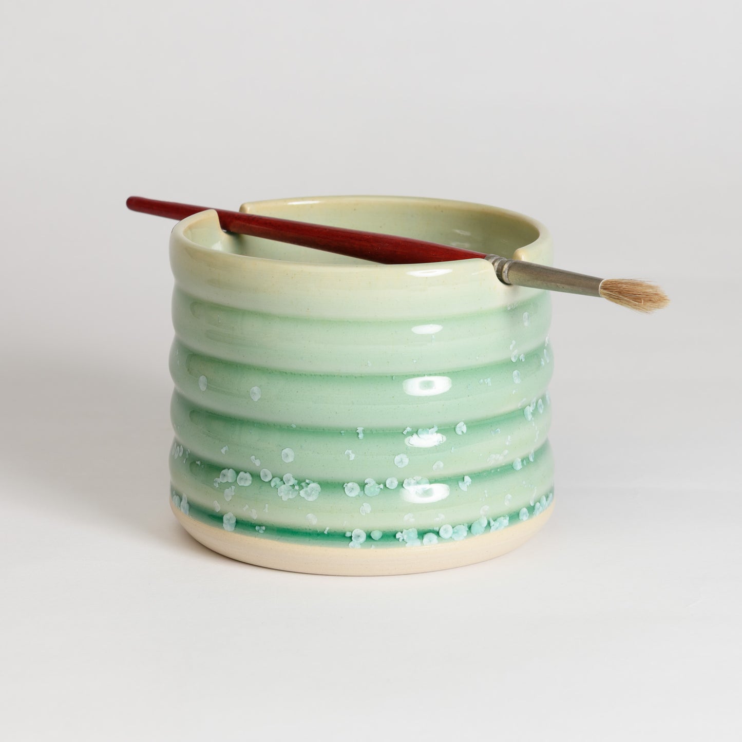 Brush Washer Cup - Crystal Mint