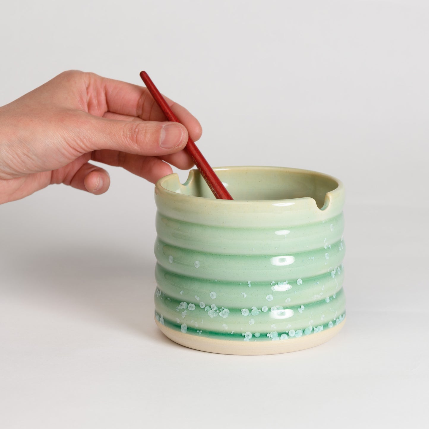 Brush Washer Cup - Crystal Mint