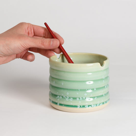 Brush Washer Cup - Crystal Mint