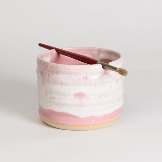 Brush Washer Cup - Strawberries & Cream (second)