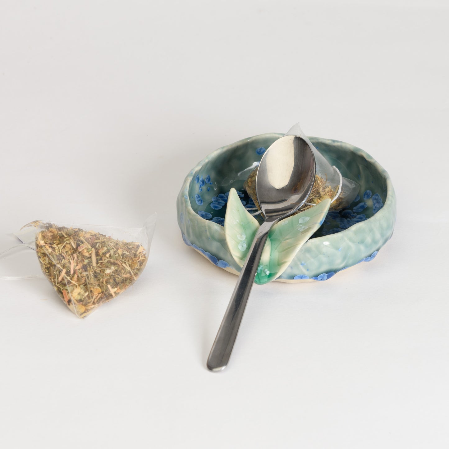 Tea Tidy Bowl - Crystal Teal