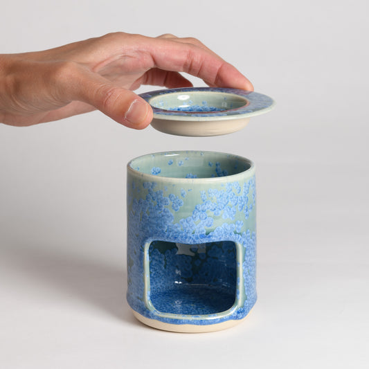 Oil/Wax Burner - Crystal Teal