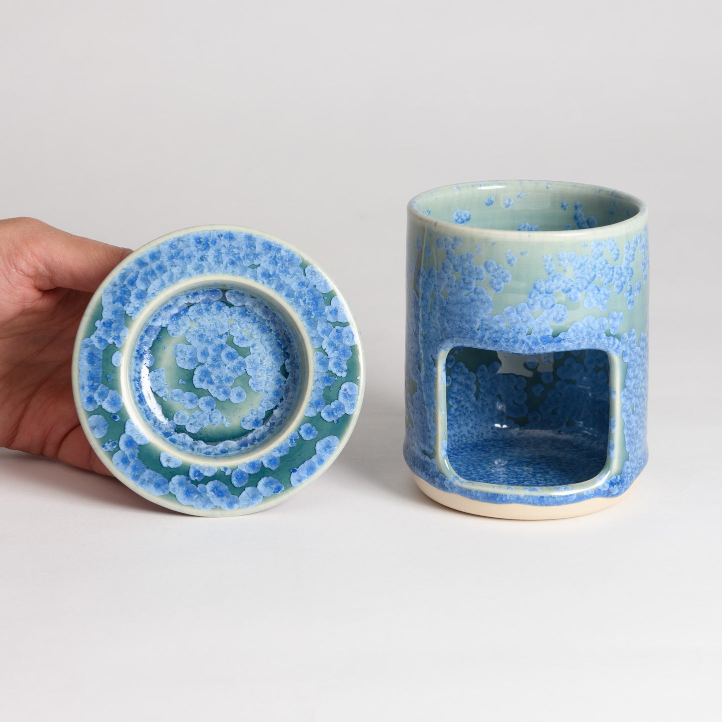 Oil/Wax Burner - Crystal Teal