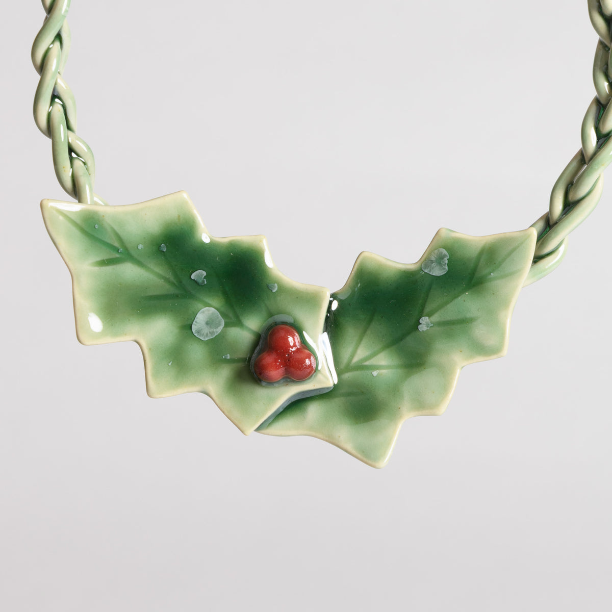 Wreath - Holly on Braid