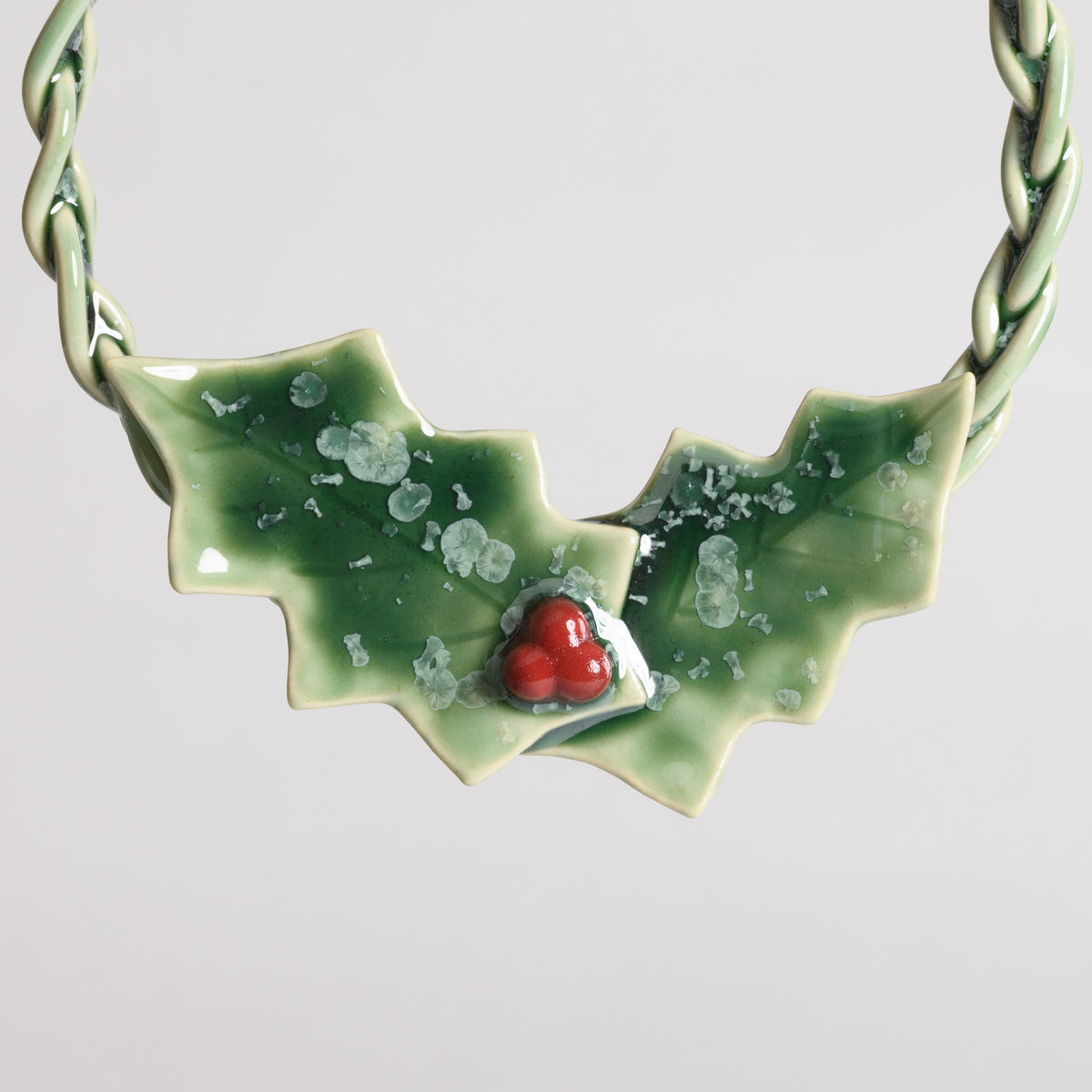 Wreath - Holly on Braid