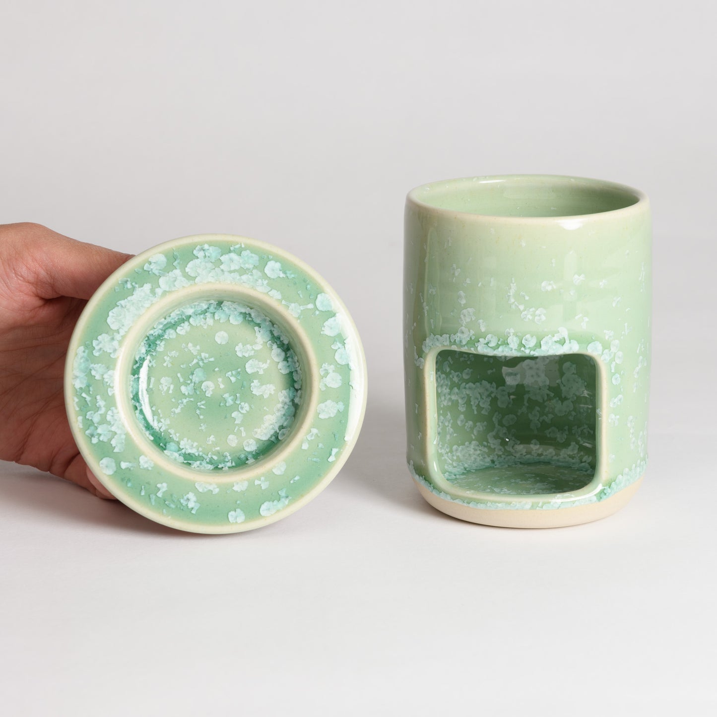 Oil/Wax Burner - Crystal Mint