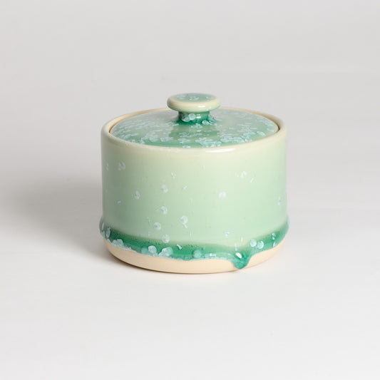 Salt / Sugar Pot - Crystal Mint (second)