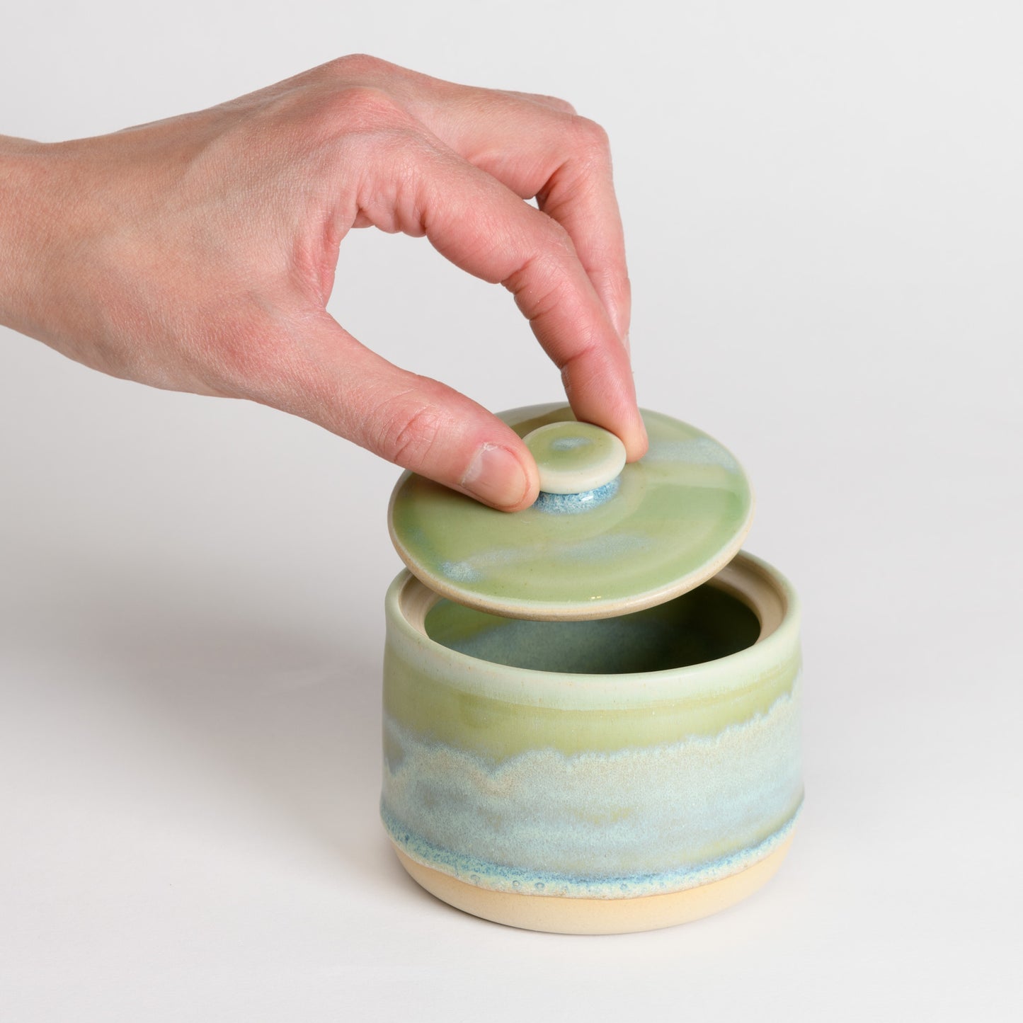 Salt/Sugar Pot - Seafoam