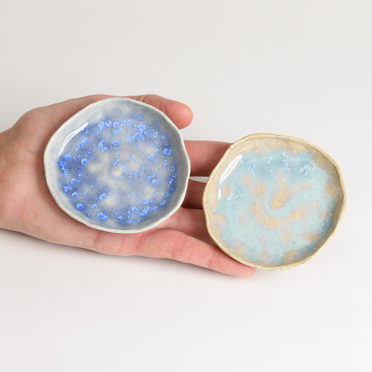 Set of 2 Jewellery Dishes - Blue and Moonstone (second)