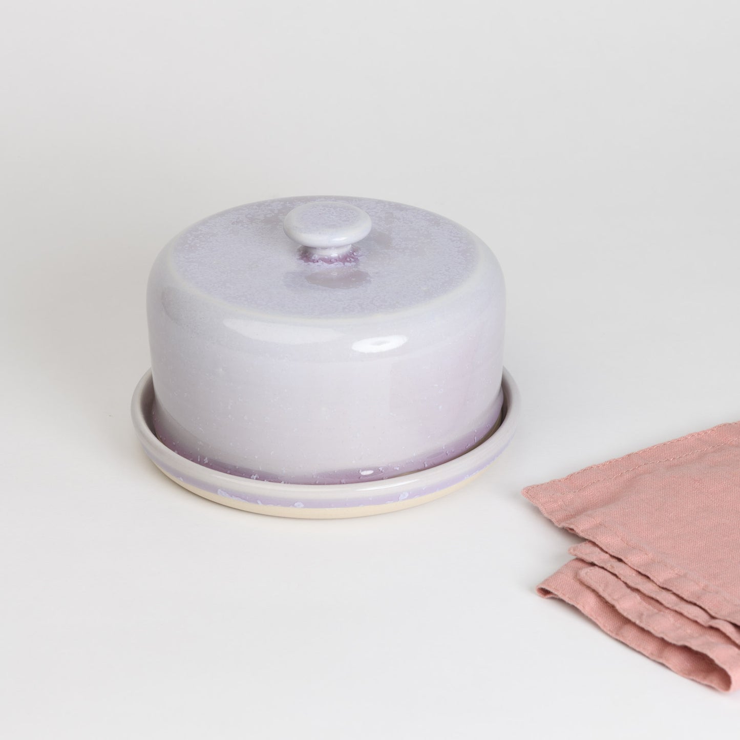 Butter Dish - Crystal Lilac