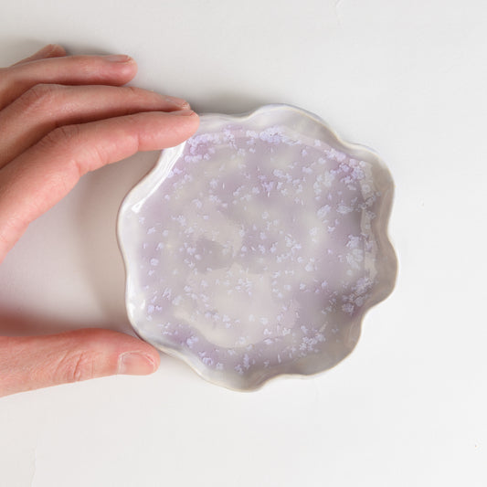 Jewellery Dish Wavy - Crystal Lilac