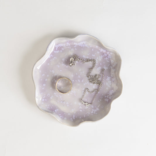 Jewellery Dish Wavy - Crystal Lilac