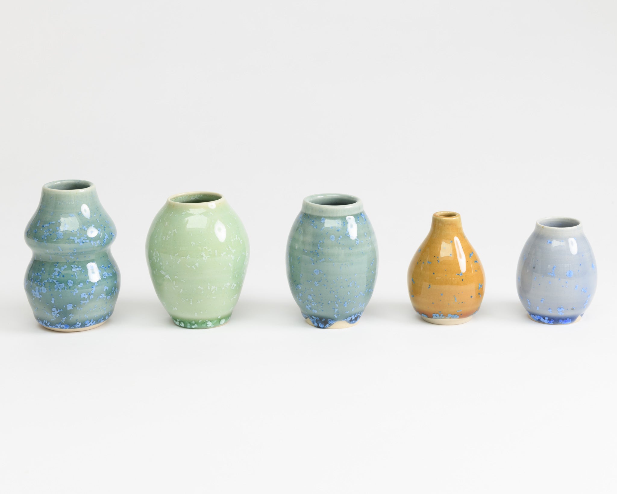 Handmade ceramic mini vases