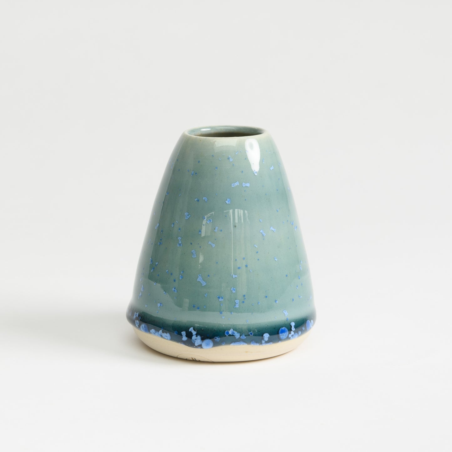 Mini Vase - Teal Cone