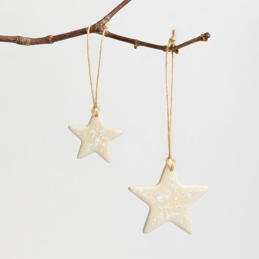 Christmas Ornament - Star - Crystal Natural