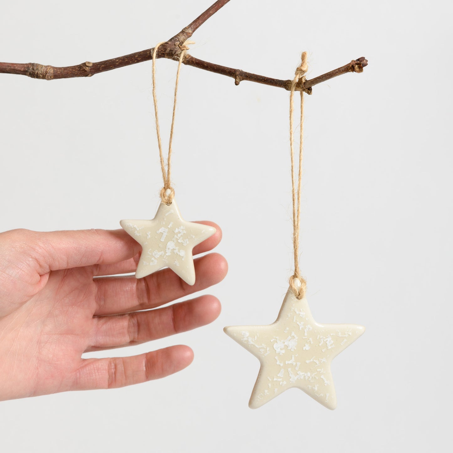 Christmas Ornament - Star - Crystal Natural