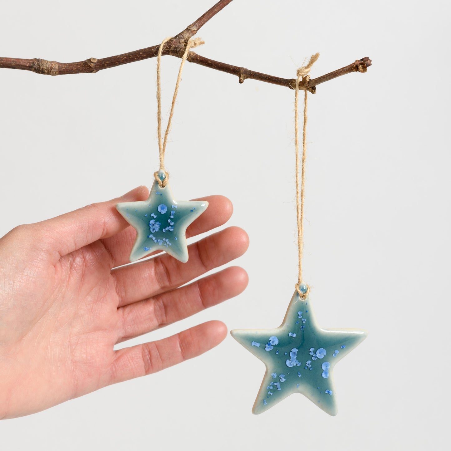 Christmas Ornament - Star - Crystal Teal