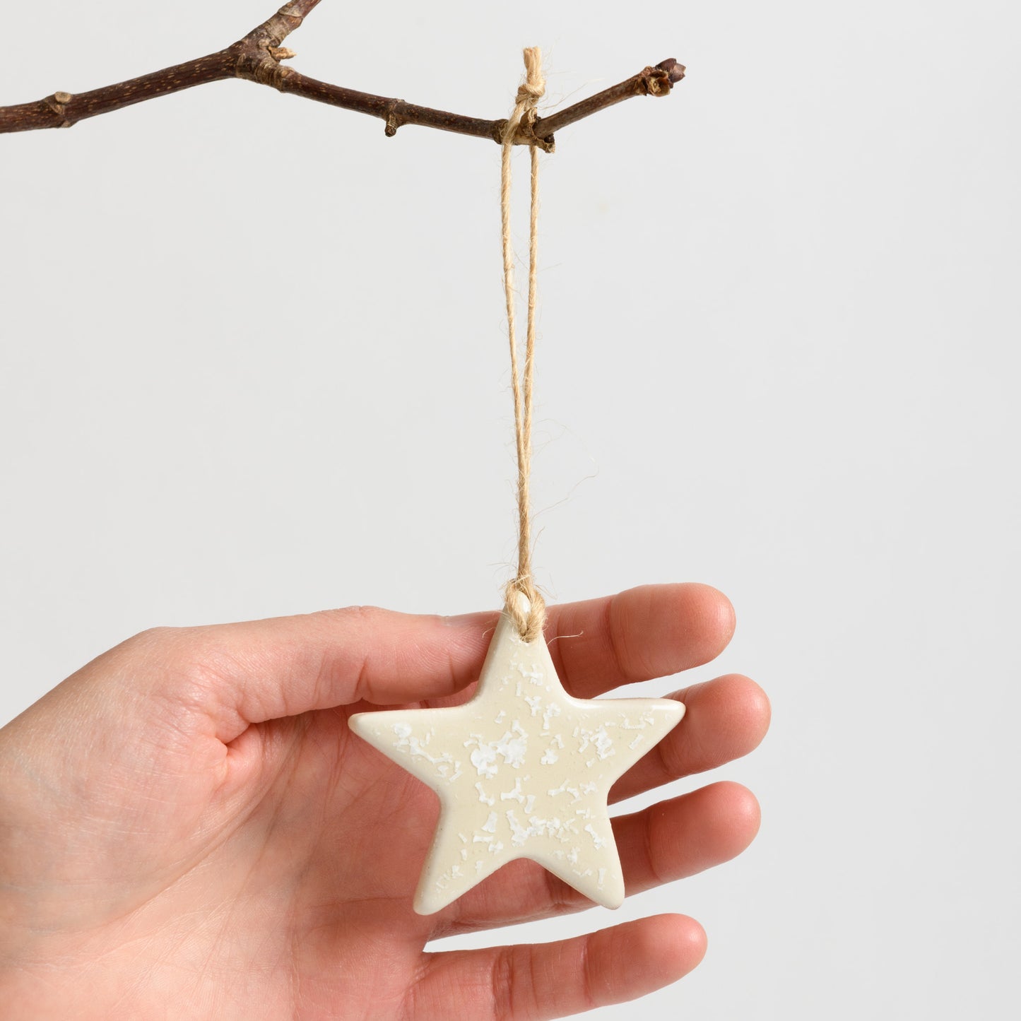 Christmas Ornament - Star - Crystal Natural