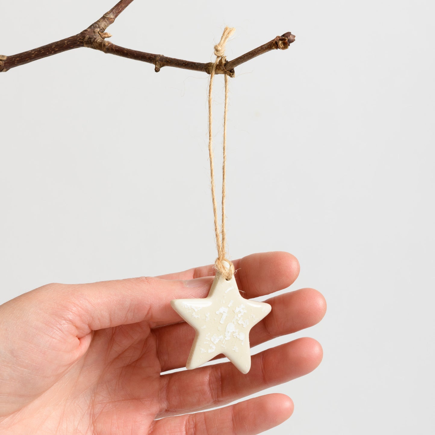 Christmas Ornament - Star - Crystal Natural