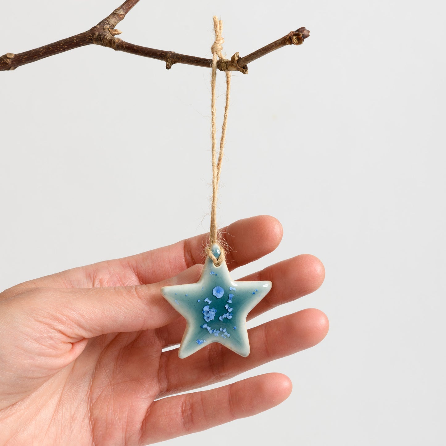 Christmas Ornament - Star - Crystal Teal