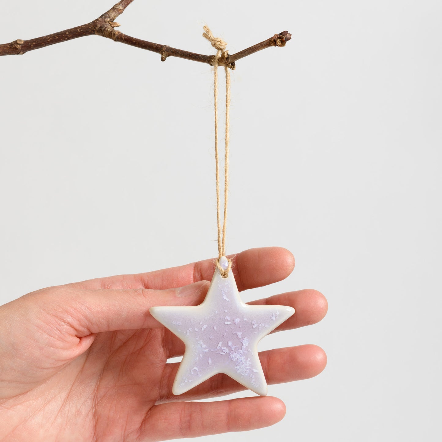 Christmas Ornament - Star - Crystal Lilac