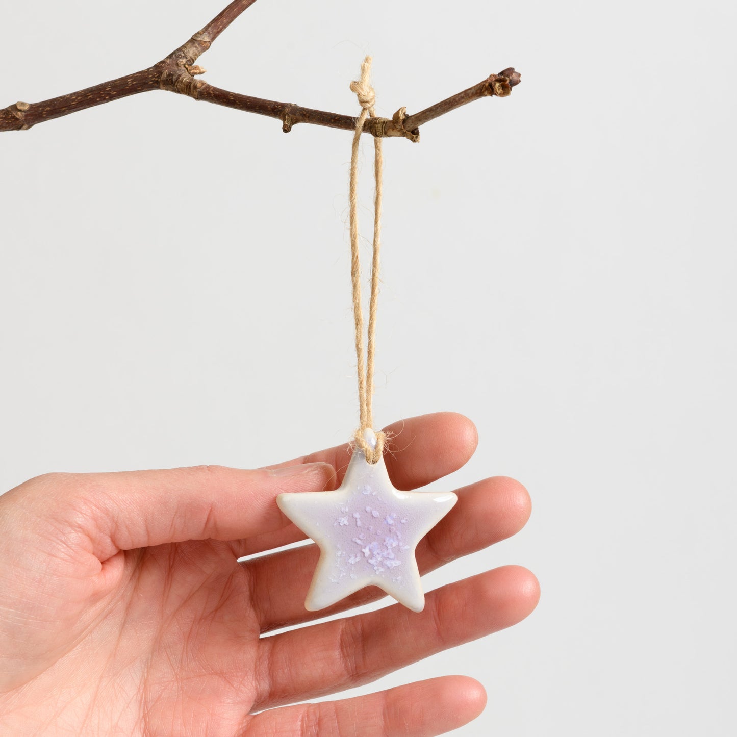 Christmas Ornament - Star - Crystal Lilac