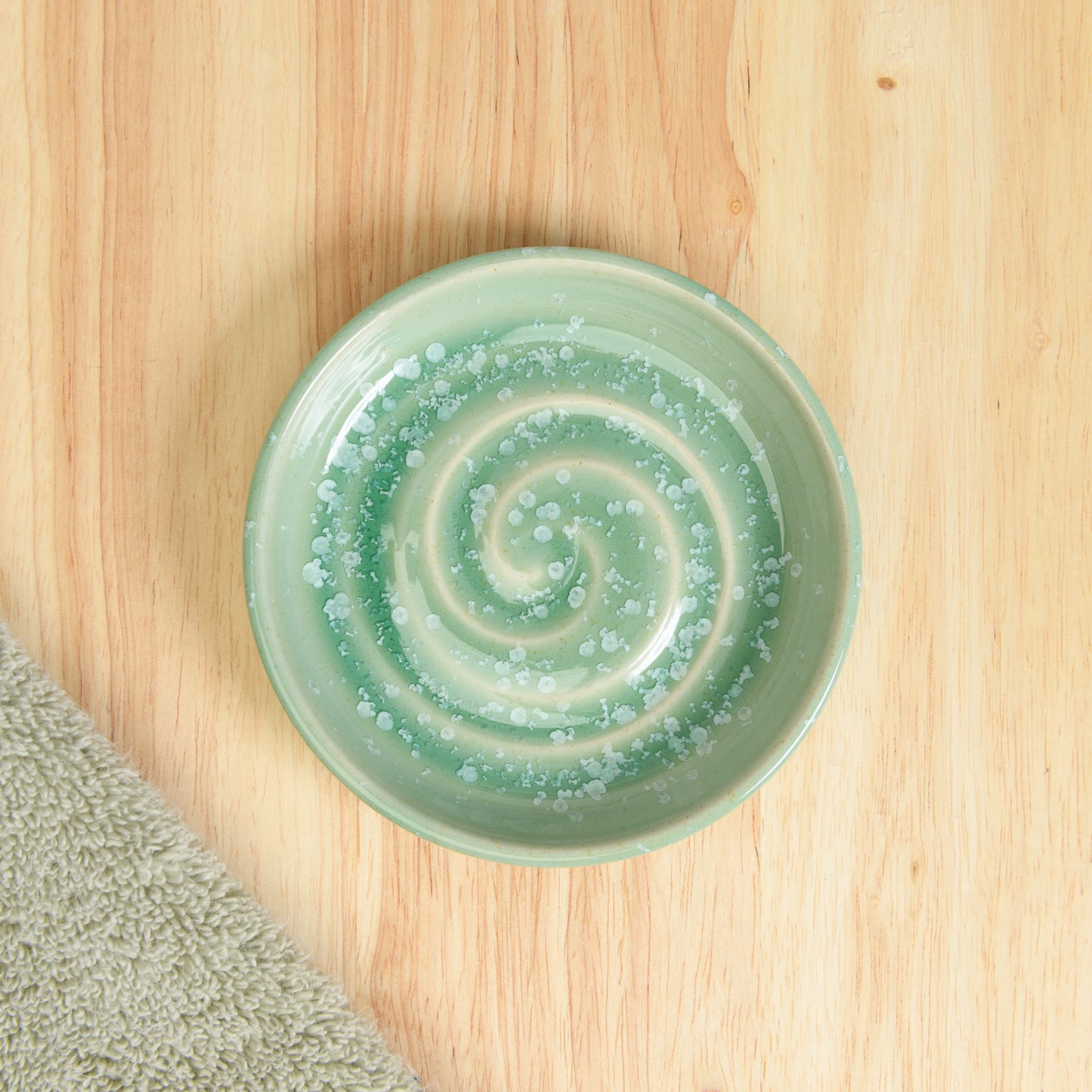 Soap Dish - Crystal Green